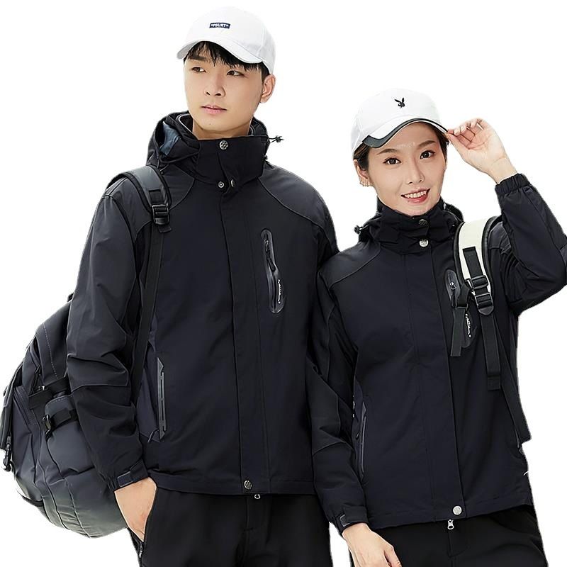 Giacca da uomo e da donna da coppia 2024, cappotto alla moda, tre in uno, foderato in pile, spesso, impermeabile, antivento, per esterni_voghion.com