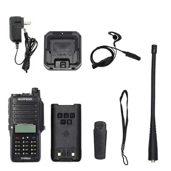 UV-9R Plus Baofeng 15W VHF UHF Walkie Talkie Radio bidireccional portátil de banda dual_voghion.com