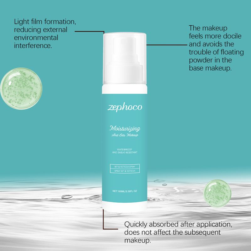 zephoco Natürliches, leichtes, ölkontrollierendes, mattes, feuchtigkeitsspendendes, erfrischendes und glattes Fixierspray_voghion.com