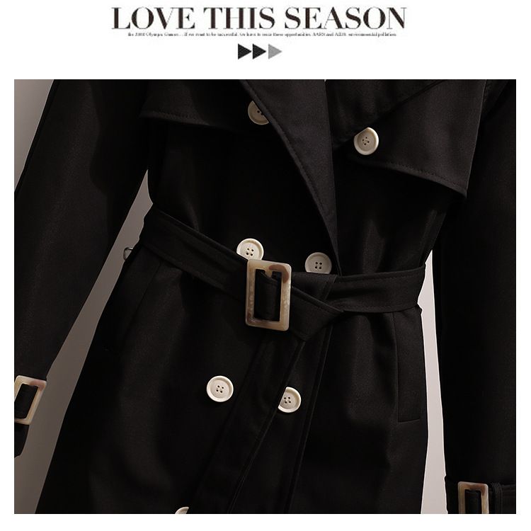 Trench da donna con cintura - Cappotto lungo oversize dalla vestibilità slim, elegante e giovanile, taglie forti, da ufficio e casual_voghion.com