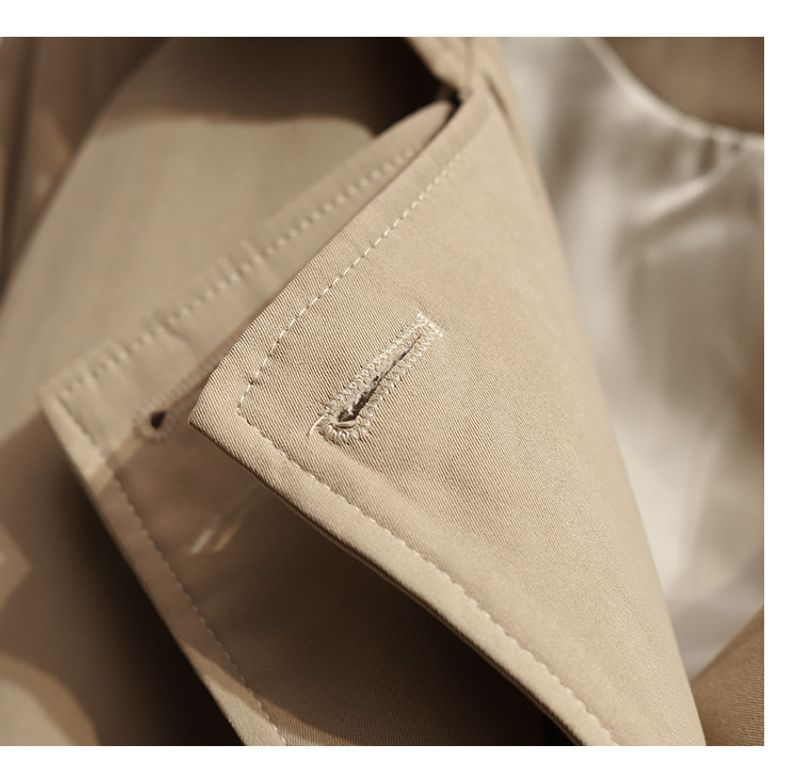 Coupe-vent court de style britannique pour femmes de petite taille au printemps et en automne, nouveau design haut de gamme à la mode pour femmes_voghion.com