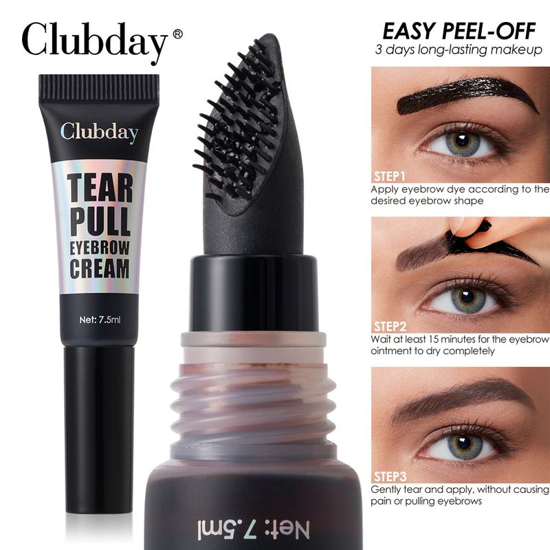 Koparılabilir Jel Soyulabilir Kaş Kremi Büyük Fırça Başlığı Kolayca Soyulabilir 4 Renk Mevcuttur_voghion.com