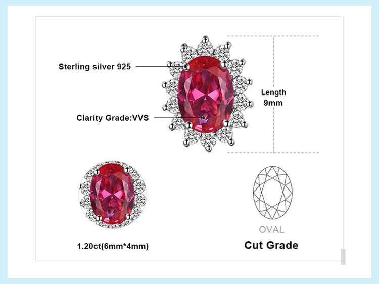 Ready Stock JewelryPalace Prinzessin Diana Erstellt Blau Saphir Rubin Simulierte Smaragd Sterg Sier Anhänger Halskette für FrauenKeine Kette_voghion.com