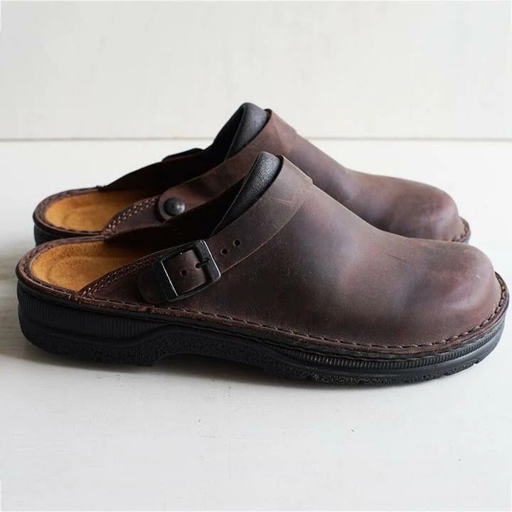 Flacher Keilabsatz, quadratische Zehenpartie, offener Rücken, flacher Mund, lässig, vielseitig, große Größe, Einzelschuhe, Sandalen, Hausschuhe_voghion.com