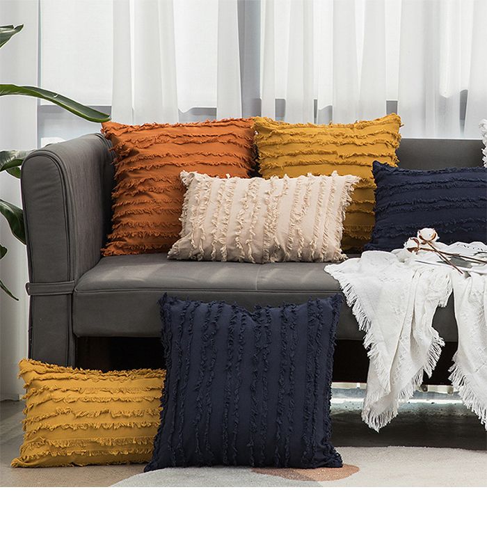 Bej Yastık Kılıfları 30x50cm 45x45cm Kanepe İçin Yastık Kılıfı Ev Dekorasyonu Kanepe İçin Yastıklar Yatak Odası İçin Düz Renk Yastık Kılıfları_voghion.com