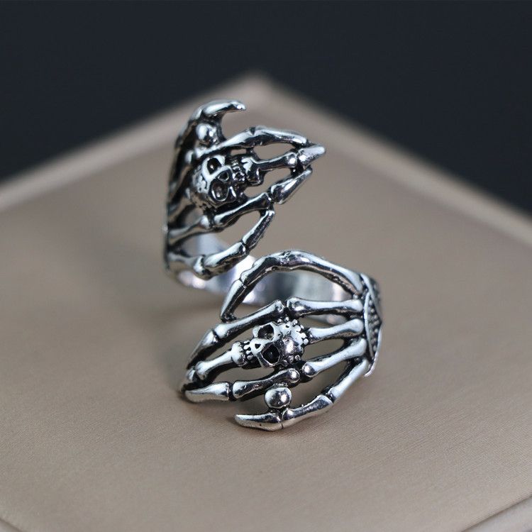 Trendy Metal Cool And Stylish Design Totem Geometric Men's Ring Collection_voghion.com