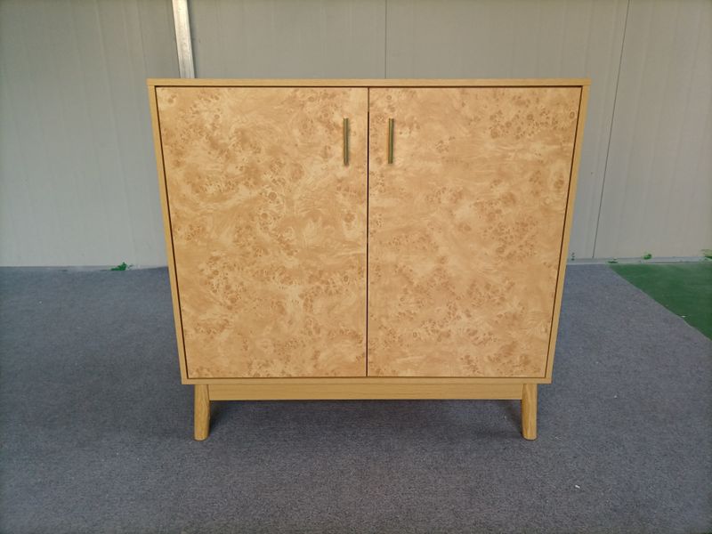 Buffetschrank Landhausstil Mit Massivholzbeinen, Verstellbaren Regalen_voghion.com