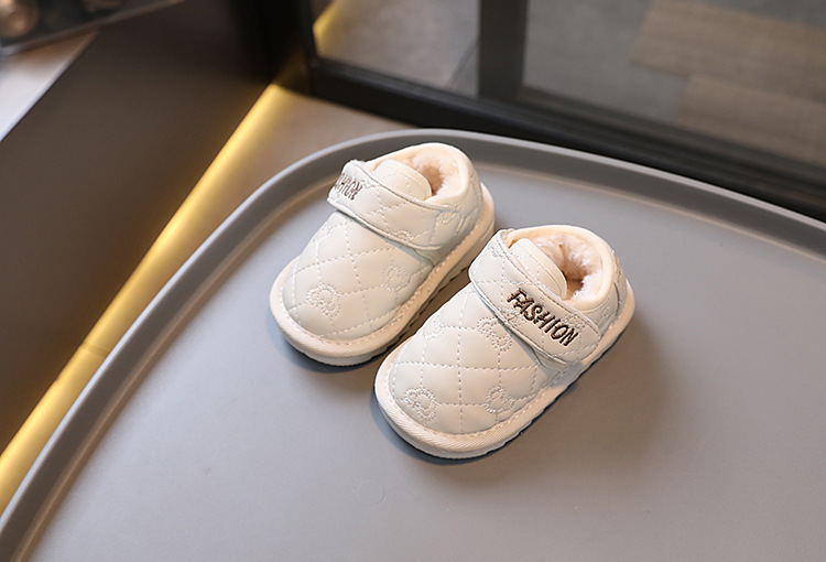 Téli új gyermek pamut női hócipő plüss baba meleg sétacipő_voghion.com