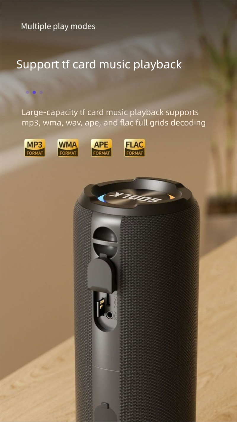 【Order Now For Instant Discount】Shenlaike Split Stereo Outdoor Bluetooth Speaker Portable High Volume High-Quality Sound_voghion.com