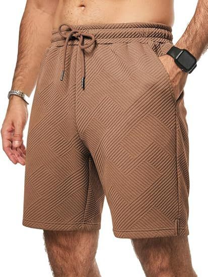 Vêtements pour hommes, nouveaux shorts tricotés, pantalons décontractés amples et droits pour hommes, style vacances balnéaires polyvalent_voghion.com