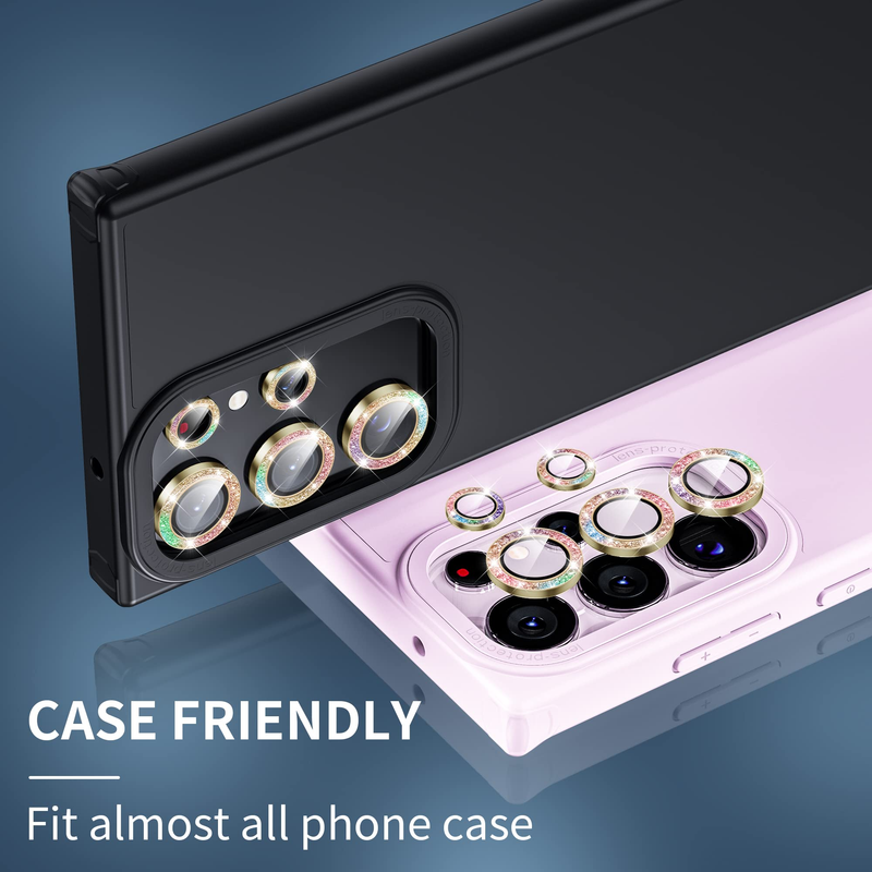 1 Stück Kameraobjektivschutzglas für Samsung Galaxy S23 Ultra Plus S23 Full Cover Lens Metallschutzring für Kamerafilm_voghion.com