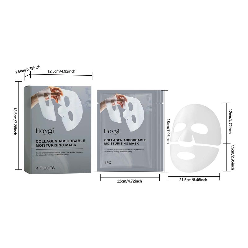 Hoygi Deep Anti-Wrinkle Collagen Mask (Box Set) Facial Moisturizing Skin Hydrating, Cleansing Pores Hydrating Mask_voghion.com