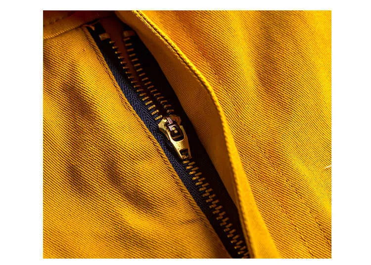 Jeans Sokotoo Men's letters printed long sleeve yellow joggers jumpsuits Y2K Youth overalls Coveralls T221102_voghion.com
