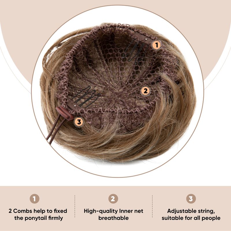parrucca da donna con coulisse, fibbia, testa a sfera, parrucca, borsa per capelli, borsa per capelli taoista, anello per capelli_voghion.com