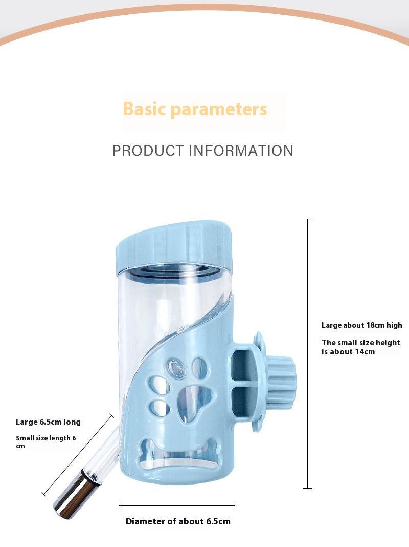 Distributore di acqua per animali domestici, bollitore, gabbia automatica in plastica da appendere al muro, distributore di acqua per cani_voghion.com