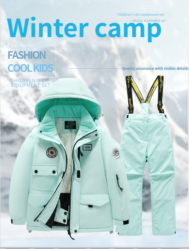 Nuovo set invernale per bambini, completo da ragazzo e giacca impermeabile antivento, pantaloni da sci professionali caldi e spessi per ragazze_voghion.com