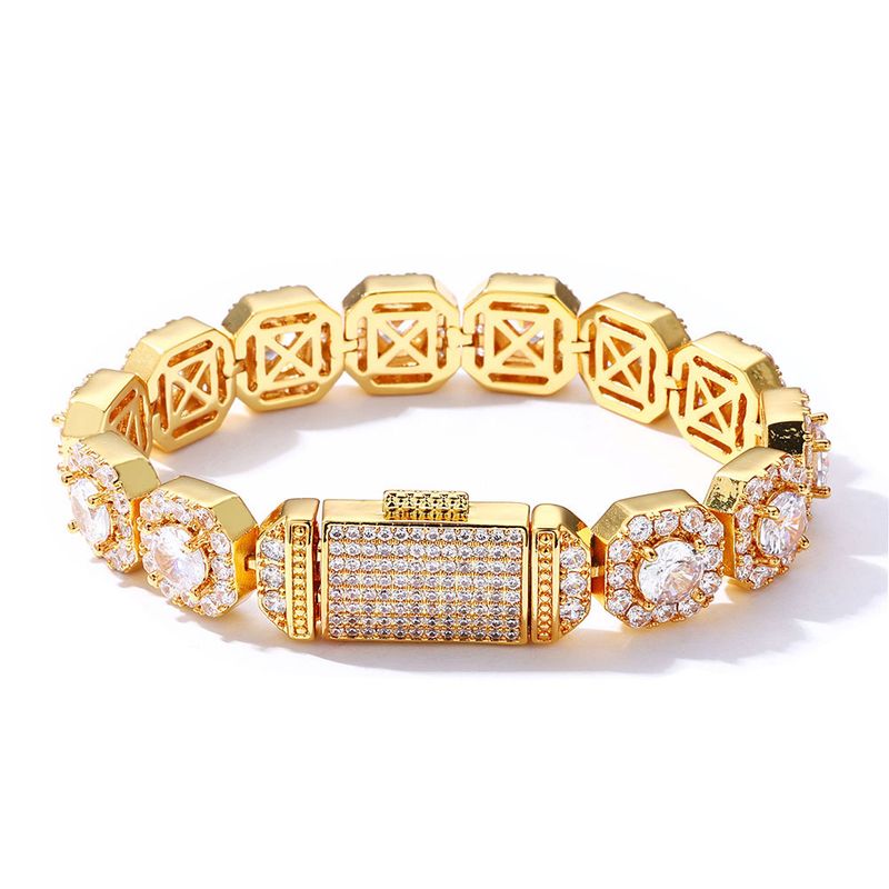 Men's Jewelry Hip Hop Bracelets, Rock Sugar Chain, Zircon Bracelets, Trendy Personality Fashion Accessories,_voghion.com