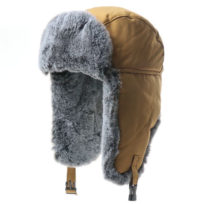 LazyZoom - Gorro de invierno grueso y cálido con protección auditiva, resistente al viento y al frío, ideal para ciclismo y nieve al aire libre._voghion.com