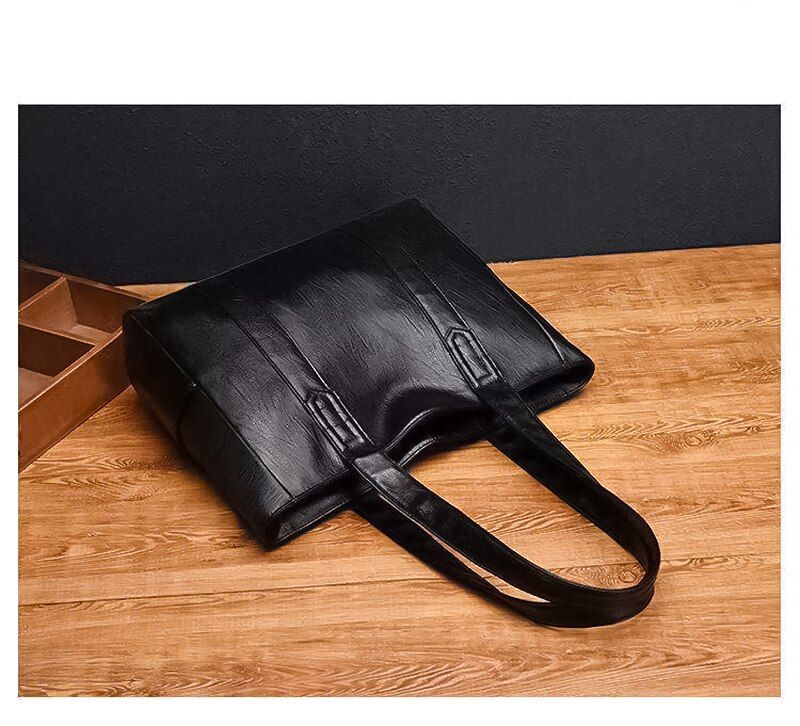 Vintage Large Capacity Tote Retro Vegan Shoulder Bag, Women's Casual Handbag For Commute_voghion.com