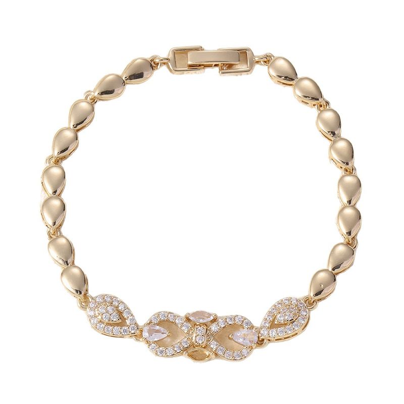 Buntes eingelegtes Diamantarmband für Frauen, trendige Persönlichkeit, vergoldet, leichtes Luxus-Hip-Hop-Nischendesign, Damen_voghion.com