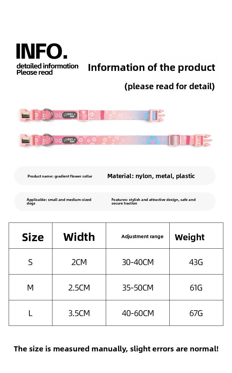 Dopamine Dog Harness For Small And Medium Dogs Outdoor Gradient Print Pet Leash Comfortable Breathable Summer_voghion.com