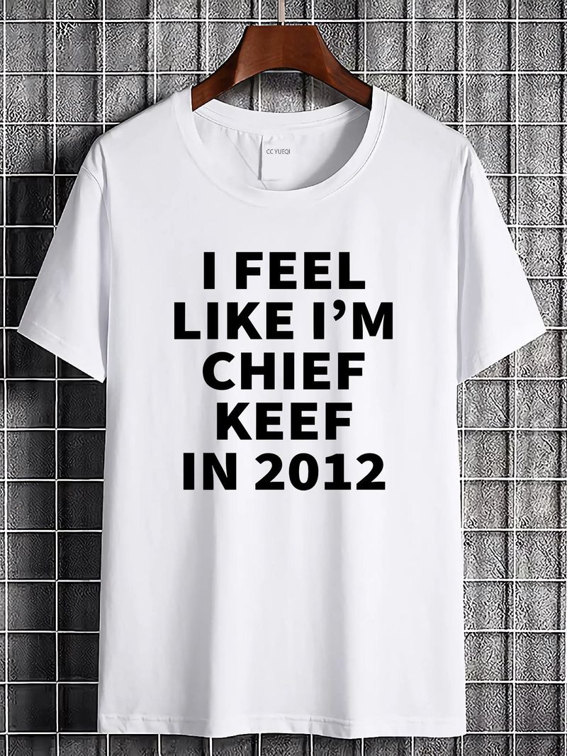 Maglietta C Keef multicolore, musica rap Sosa Glogang, top da indossare tutti i giorni, unisex, abbigliamento grafico, casual, elegante, allungato, versatile_voghion.com