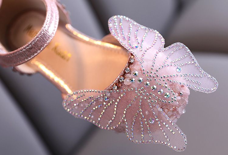 Strass Weichen Sohlen Mädchen Sandalen Prinzessin Schuhe Kinder Schuhe Frühling Stil Mädchen Leder Schuhe_voghion.com