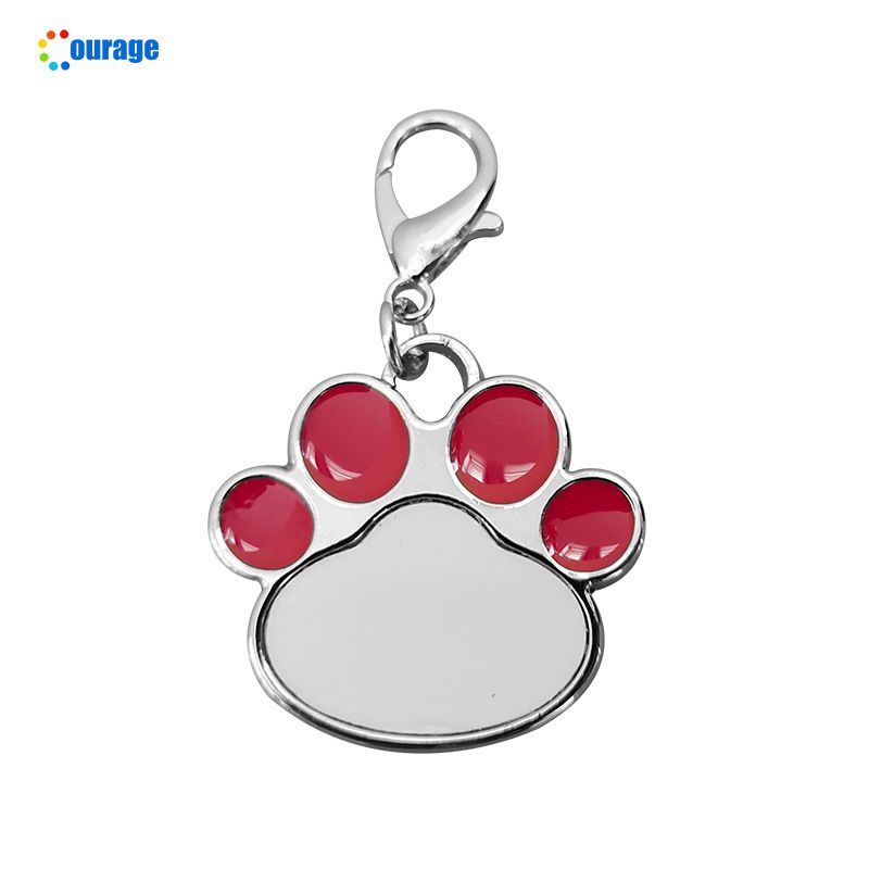 Collar para perros y gatos con transferencia de calor, hecho a mano, con etiqueta de identificación antipérdida impresa para perros pequeños y medianos._voghion.com