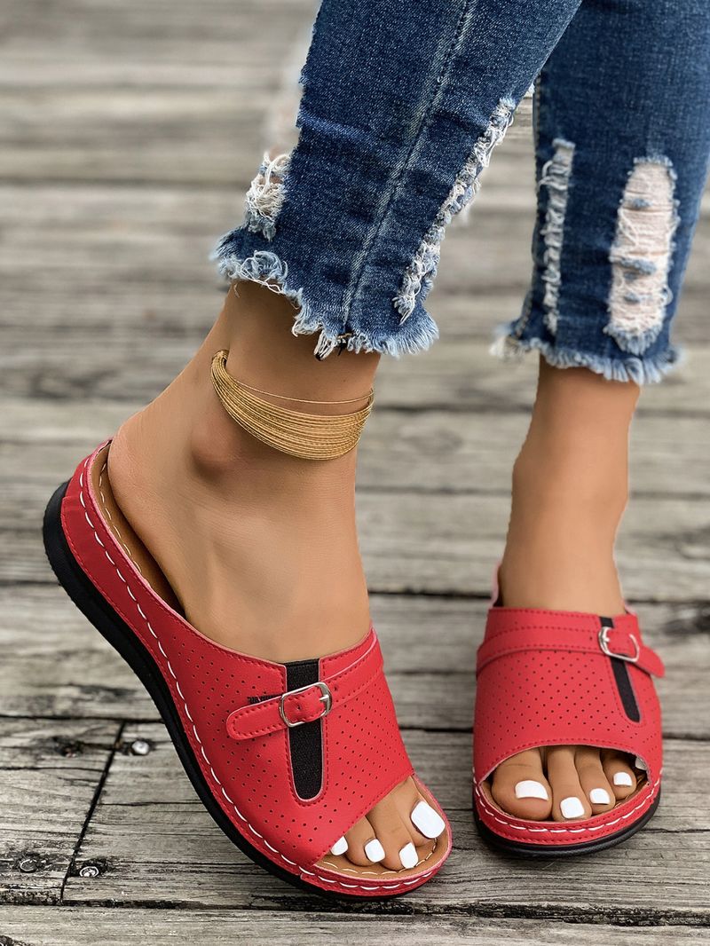 Scarpe da donna, grandi dimensioni, con fondo spesso e cavo, infradito da donna, con tacco a zeppa, da spiaggia e da cucito_voghion.com