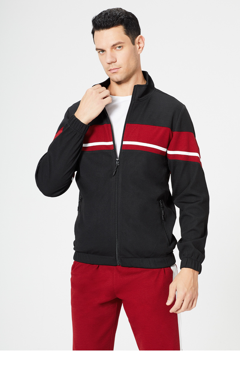 Maglione casual sportivo da uomo classico alla moda, primavera e autunno, con cerniera, nuovo colore, taglie grandi, ampio set_voghion.com