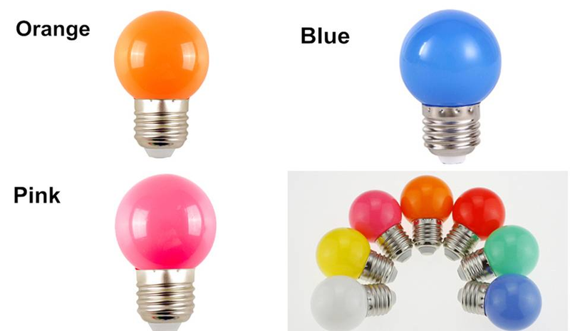 10 stuks kleurrijke lamp led-lampen G45 E27 220V rood geel blauw groen roze oranje wit kerst bruiloft nachtlampje voor binnen_voghion.com