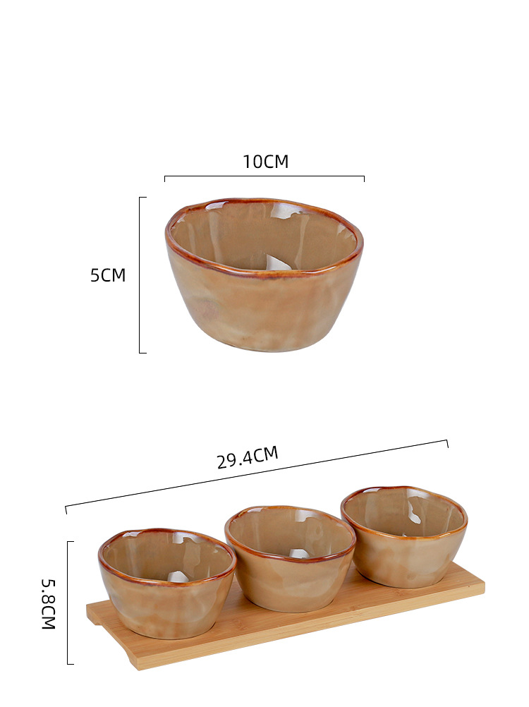 Neu Nordic Stil Keramik Schüssel Und Teller Set Haushalt High-End Küche Snack Sauce Platte Set_voghion.com