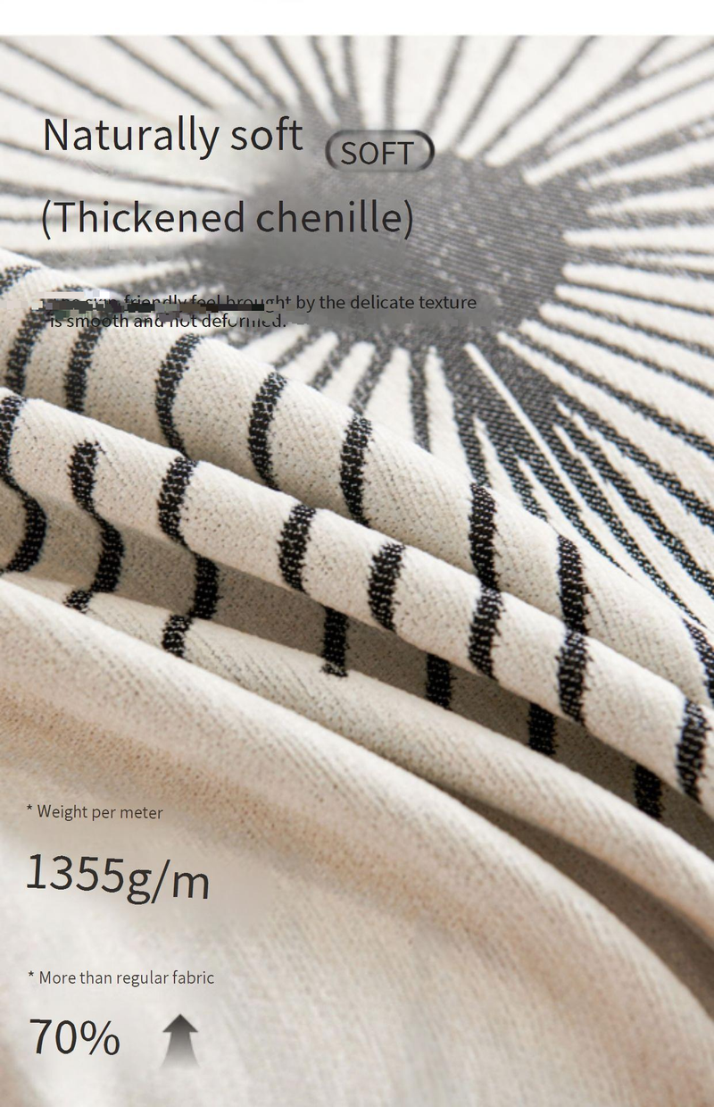 Sofa Throw Blanket - All-Season Universal Cover With Non-Slip Backing (Elegant Design Soft & Cozy Machine Washable)_voghion.com