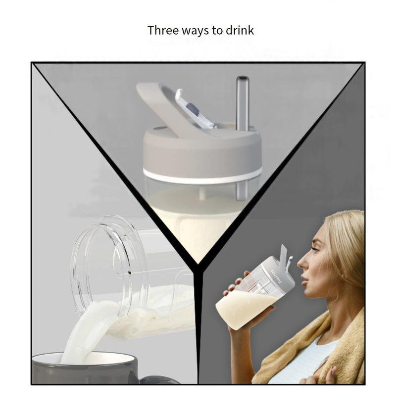 Mountop USB oplaadbare elektrische mengbeker - Automatische shaker voor proteïneshakes, koffie en smoothies, 550 ml, draagbaar en lichtgewicht_voghion.com