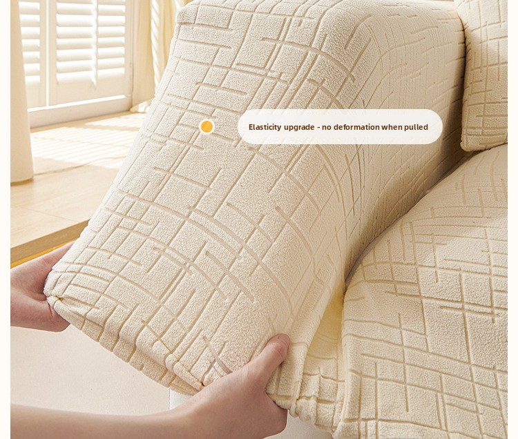 Copridivano in ciniglia alla moda - Copridivano componibile antiscivolo a copertura totale (moderno e minimalista, 6 colori, 5 misure, lavabile in lavatrice)_voghion.com