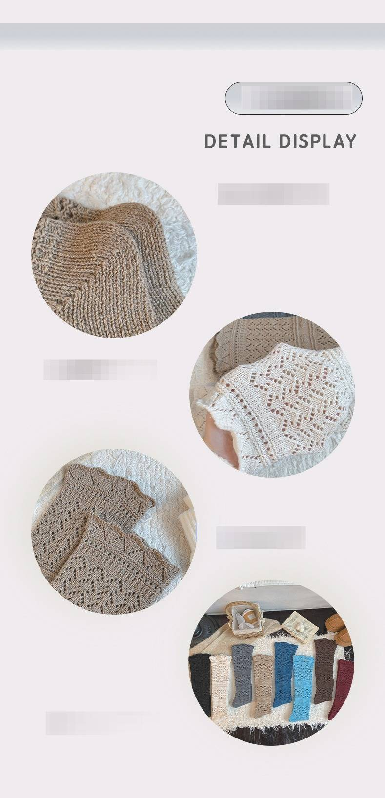 Damen Herbst und Winter Einfarbige Dicke Nadel Strapazierfähige All Match Wollflorsocken Für Damen All Match Ins Style Wadensocken Für Damen_voghion.com