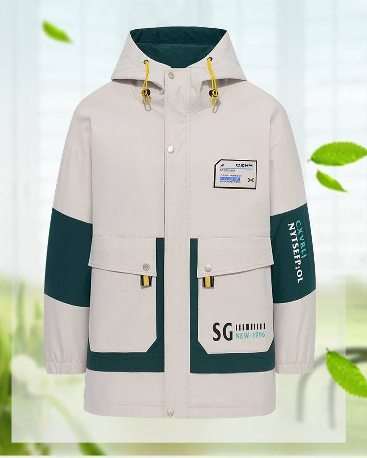 Men’s Winter Fleece-Lined Jacket – Thickened Cotton Padding | Hooded Work Coat | Black/Grey/Red/Green/Apricot | Sizes M-XXXXL_voghion.com