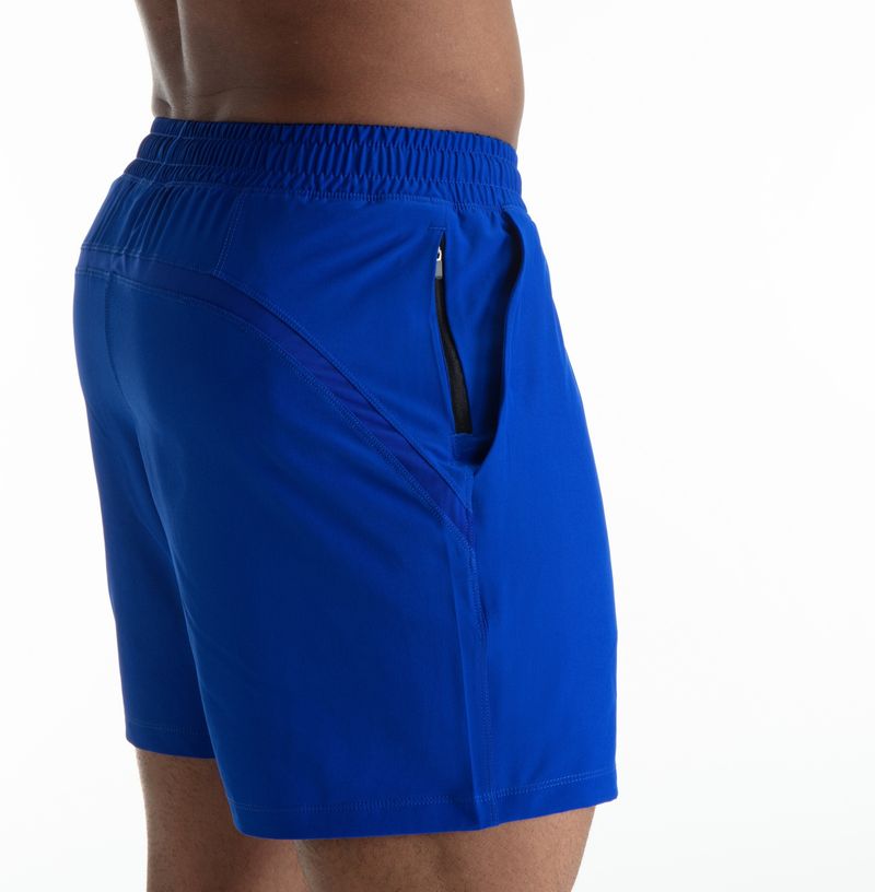 Men's Mesh Panel Running Shorts - Quick-Dry & Breathable For Gym Basketball & Outdoor Workouts (Black/White)_voghion.com