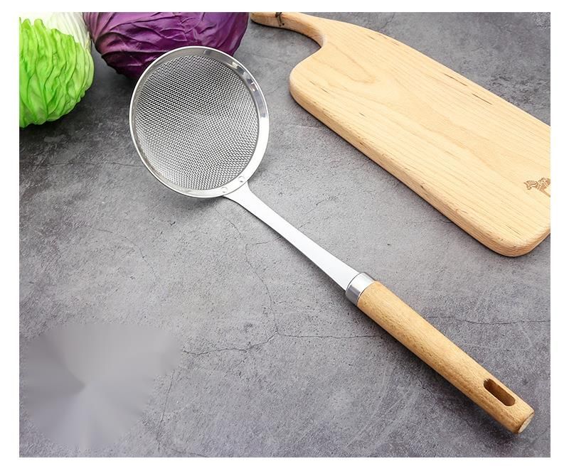 304 Stainless Steel Grease Mesh Separator Oil Strainer Juice Filter Spoon_voghion.com