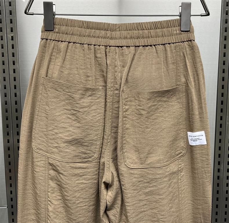 Men's Clothing 2024 Summer New Cotton and Linen Ultra thin Casual Pants Men's Breathable Drape Pants Trendy Loose Harem Carrot Pants_voghion.com