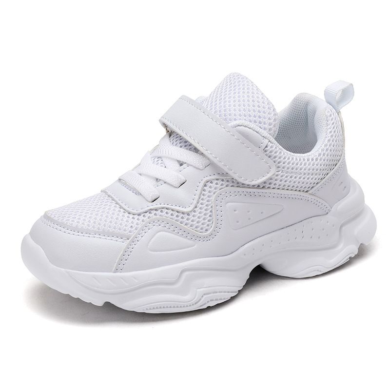 Boys, Mesh Faced Girls, Sports Shoes, Little Autumn Kindergarten Performance, Big Children's White Shoes_voghion.com