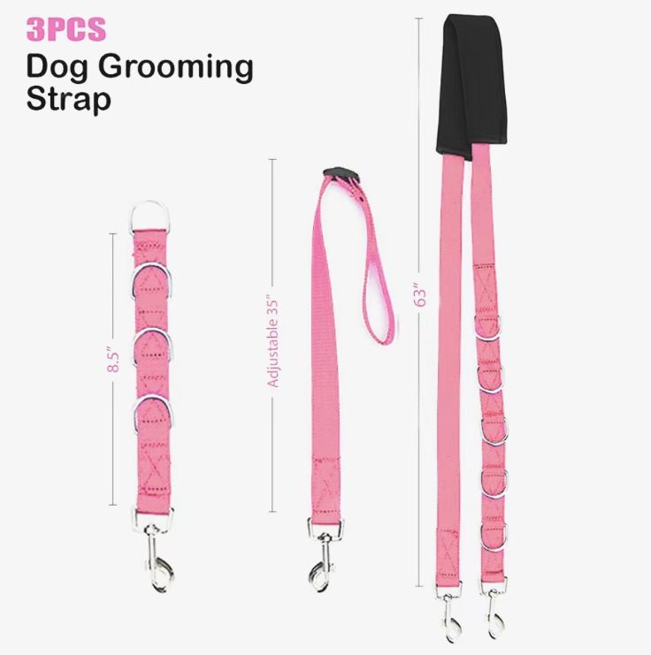 Pet Three-Piece Set Kit Leash Chain Dog Bath Supplies Grooming Rope_voghion.com