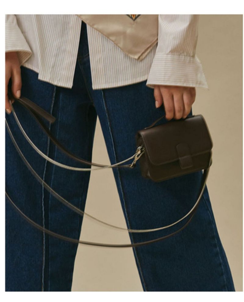 Borsa da ragazza coreana semplificata con mini catena a tracolla Qing Trendy e versatile Xiao Fang Girl 2024 Nuova edizione_voghion.com