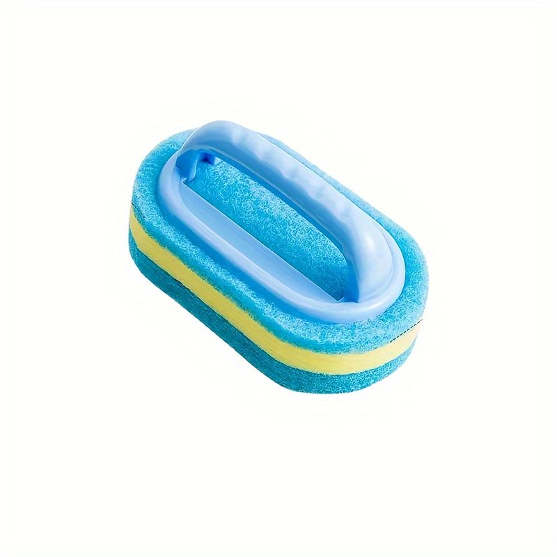 Spazzola per piastrelle da bagno resistente con manico, spugna decontaminante per la pulizia della cucina, per lavare i piatti e per pulire le pentole._voghion.com