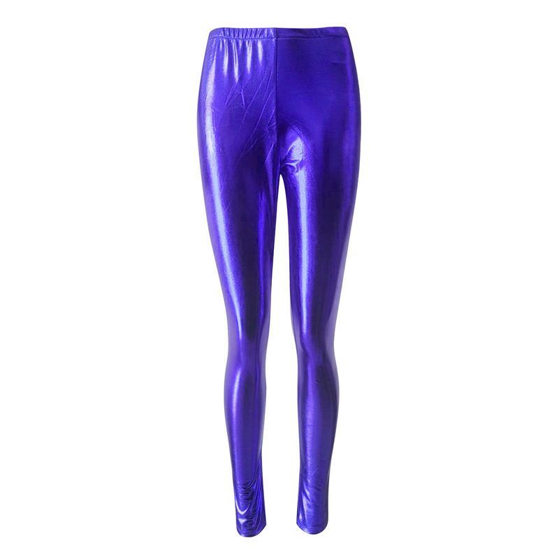 Underkläder Nya Hot Stamping Läder Leggings i flera storlekar Godisfärgade Nattklubb Slimming Läderbyxor som inte är lätta att bleka_voghion.com