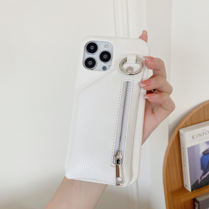 Mobile phone case coin purse card holder mobile phone case suitable for iPhone15 mobile phone case Apple 13promax protective cover 12 women_voghion.com