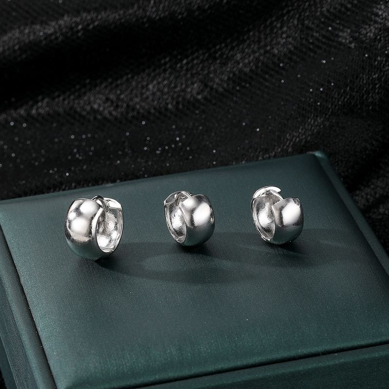 GEOMETRIC TRIO - Alloy Hoop Earrings Set (High-End Minimalist Jewelry, Retro Personality Design)_voghion.com
