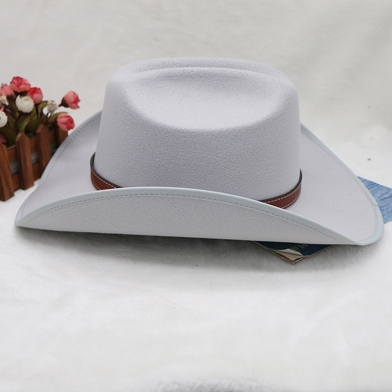 herfst en winter decoratieve riem met reliëf, satijnen vijl voor dames, imitatiewol, kameelbult, verstelbare westerncowboyhoed_voghion.com