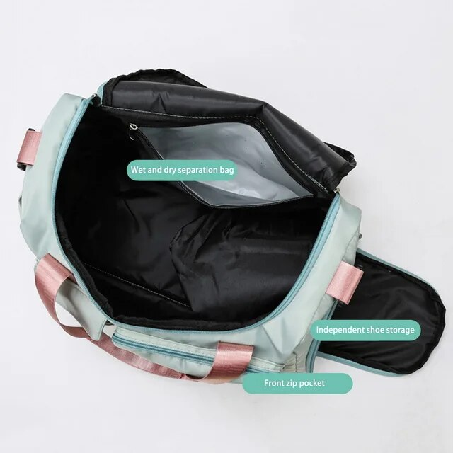 2023 große Kapazität Klapp Reisetaschen Wasserdichte Tote Handtasche Reise Seesäcke Multifunktionale Frauen Reisen Yoga Taschen_voghion.com