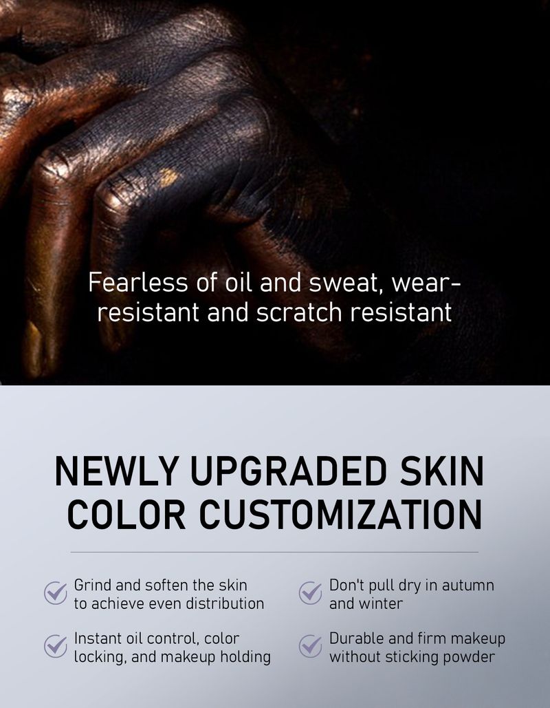 Puder MAFFICK Weiches Make-up-Puder für den Haaransatz, lang anhaltendes Make-up mit doppeltem Zweck, Ölkontrolle und kein Make-up_voghion.com